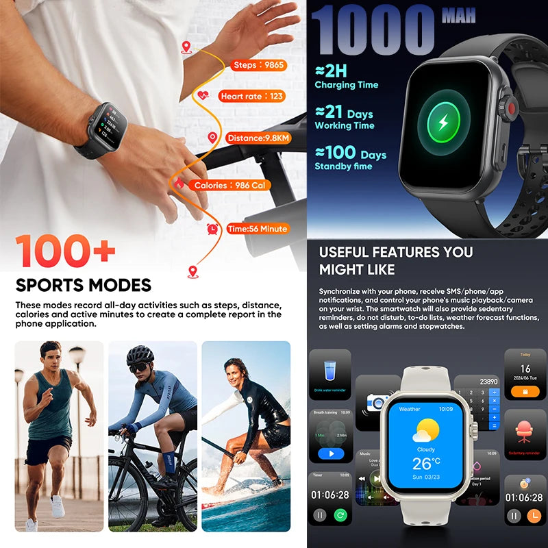 Ultra2 AMOLED Smartwatch with BT Call