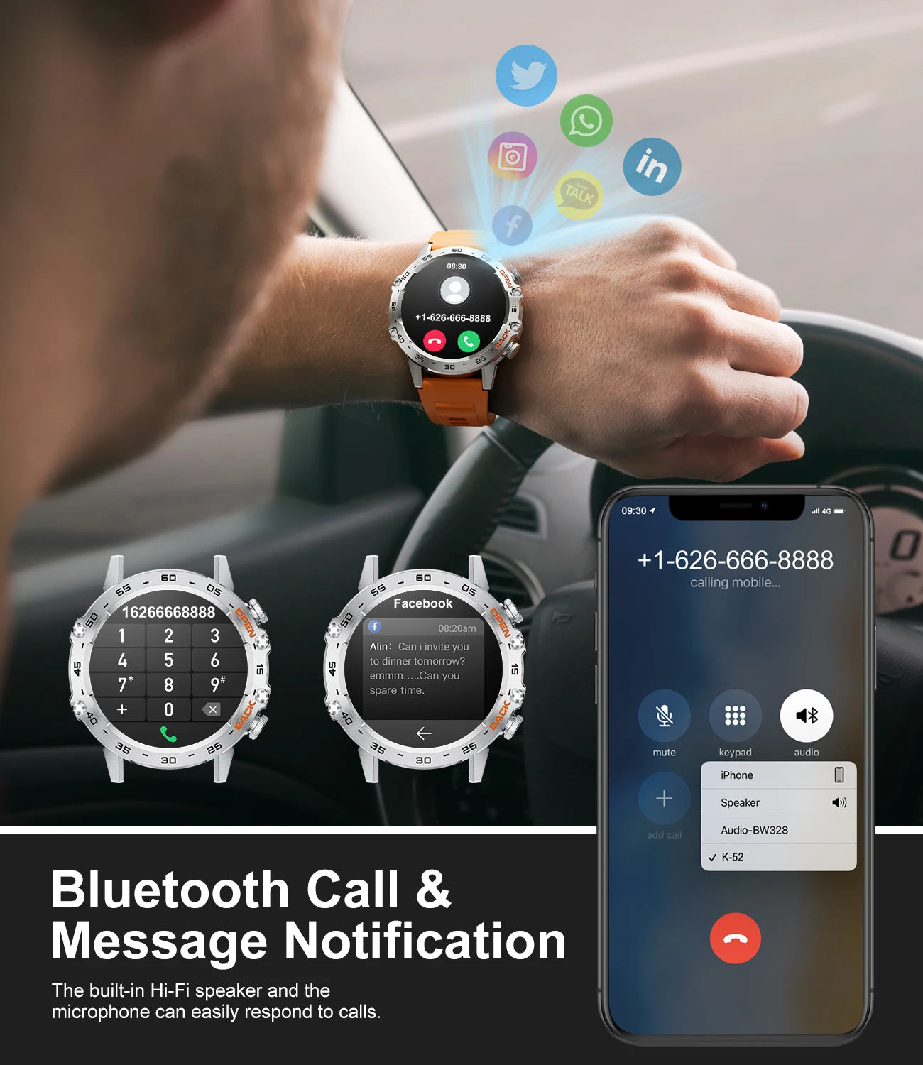 LIGE Outdoor Fitness Smartwatch