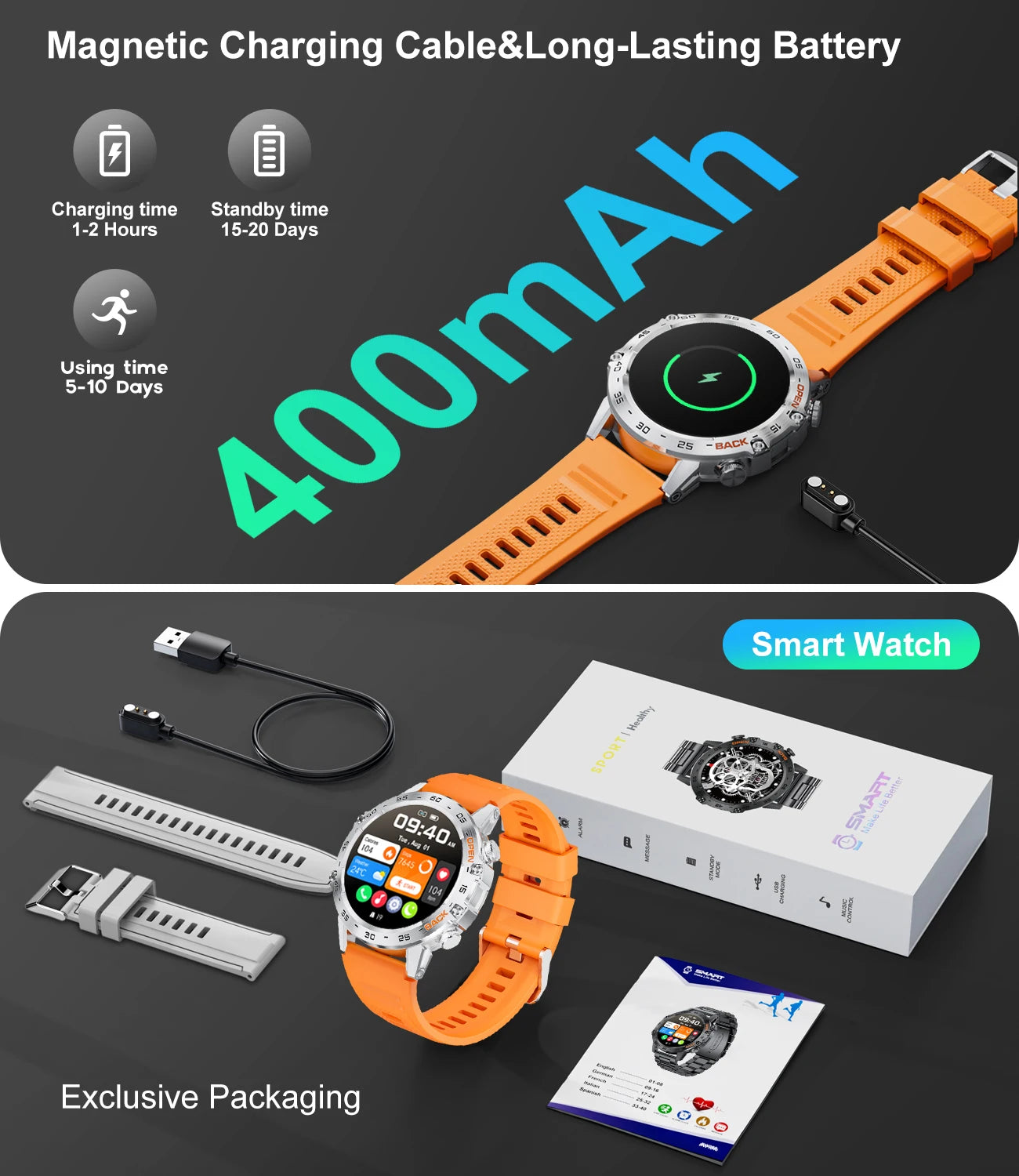 LIGE Outdoor Fitness Smartwatch