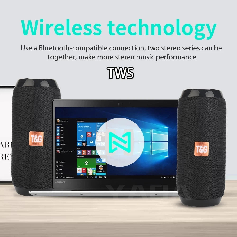 Portable Bluetooth Speaker with FM Radio